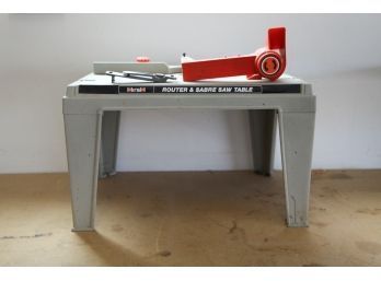 Vintage Hirsh Composition Router And Sabre Saw Table