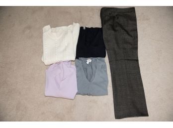 Lot Of Womens Talbots Sweaters And Trousers