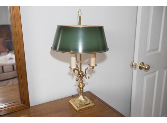 Brass Finish Table Top Student Lamp