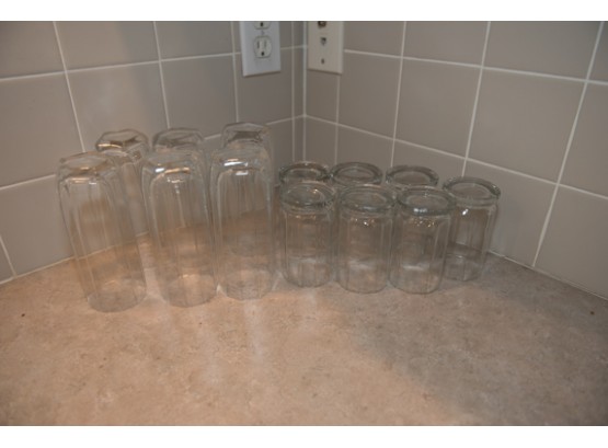 Lot Of Water And Juice Glasses
