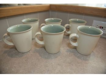 White Denby Stoneware Mugs