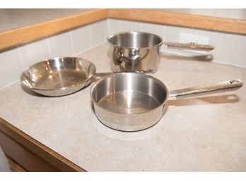 Lot Of 3 Cuisinart Pots And Pans