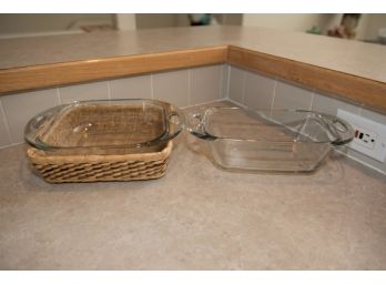 Pair Of Anchor Baking Dishes