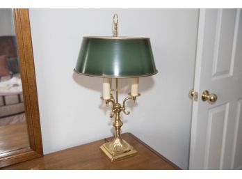 Brass Finish Table Top Student Lamp
