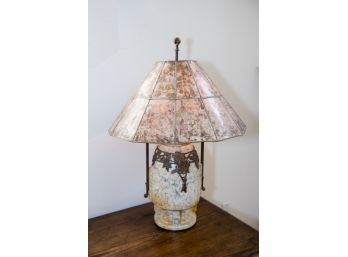 Marble And Iron Table Lamp