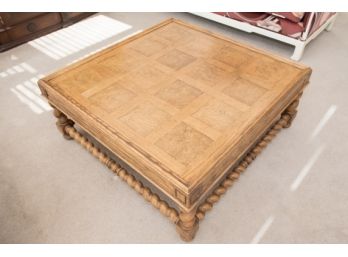 Barley Twist Coffee Table With Parquet Top
