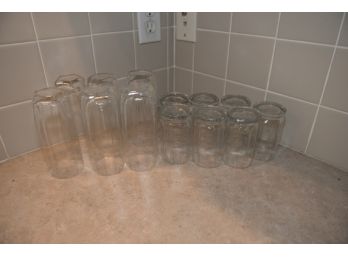 Lot Of Water And Juice Glasses
