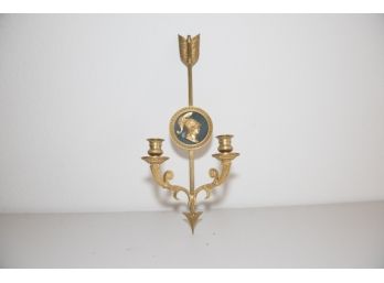 Gold Metal Arrow Wall Sconce