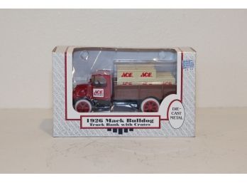 1990 ERTL 1926 Mack Bulldog Truck Die Cast  Bank With Crates #1