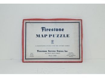 Vintage Firestone Map Puzzle