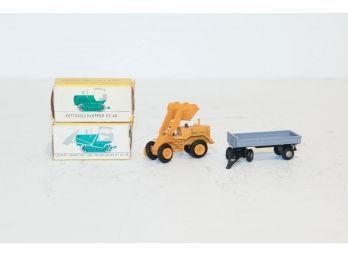 Original Schuco Trailer And Die Cast Made In Germany