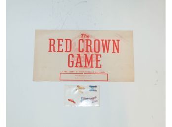 The Red Crown Game Cardboard Compliments Of Your Standard Oil Dealer