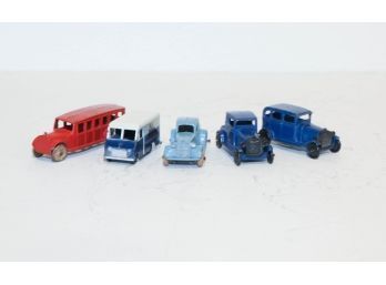 Tootsie Toy Mail Truck,  Bus And Coupes