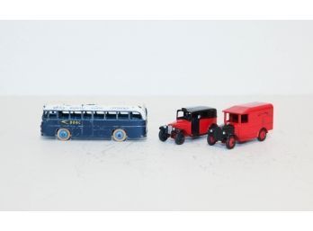 Dinky B.O.A.C. Bus And Model T Die Cast Vehicles