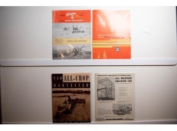 Lot Of 4 Vintage Allis Chalmers Brochures