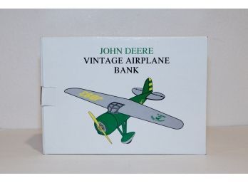 1992 Spec Cast John Deere Vintage Airplane Bank NIB