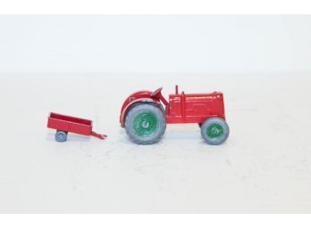 Vintage Charbens Die Cast 3.5' Tractor And 2'  Trailer