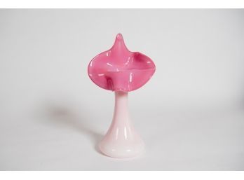 11' Fenton Pink Rosalene Tulip Vase