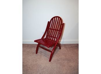 Red Wooden Nantucket Folding Chair