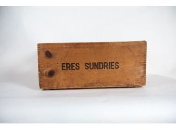 1950s Wooden Eres Sundries Crate