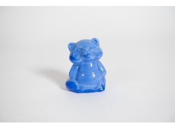 3' Fenton Blue Teddy Bear