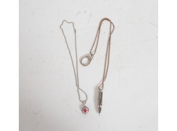 Novelty Left Hand And Bullet Necklaces