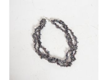 Women's 3 Strand Beaded Chocker Necklace