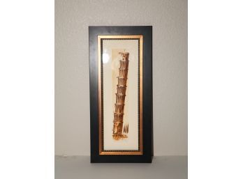 Signed Leaning Tower Of Pisa Watercolor By Local French Artist