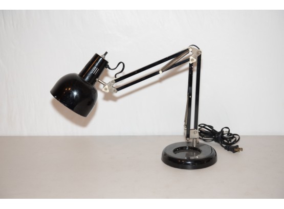 Black Industrial Adjustable Desk Lamp