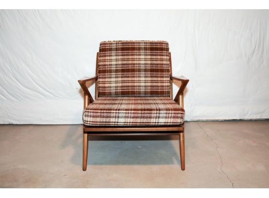 1950s Poul  Jensen For Selig 'Z' Walnut Lounge Chair