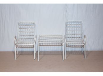 Salesman Sample Wire Garden Chairs And Table