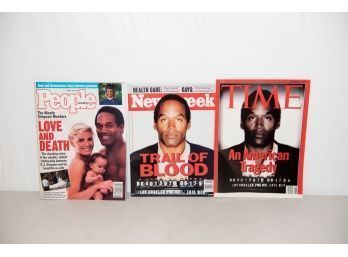 1994 Newsweek, Time And People Magazine Featuring OJ Simpson