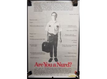 1979 National Lampoon Are You A Nurd Vintage Poster