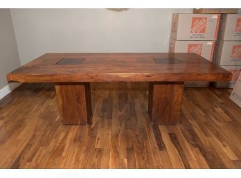 Beautifully Made Hand Crafted 3 Piece Pegged Table  *Very Heavy*(buyer Must Bring Lifting Help To Remove)