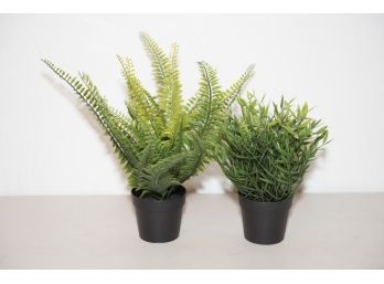Pair Of Ikea Fejka Plastic Plants