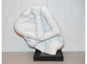 Plaster Sculpture Of 'self Hug'