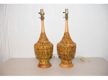 Mid Century Lava Drip  Style Lamps
