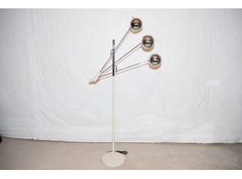 Chrome Trienelle Style Eyeball Lamp In The Style Of Robert Sonneman