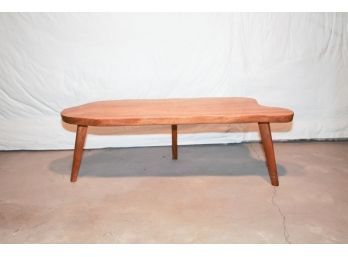 1950s Monkey Pod Wood Coffee Table