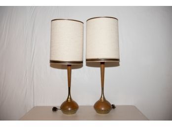 Pair Of Laurel Lamp Co Mid Century Lamps