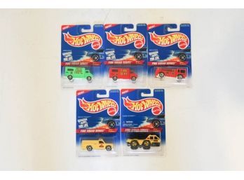 1995 Hot Wheels Fire Squad Series All 4
