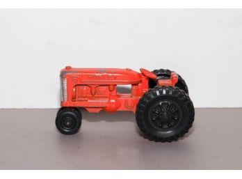 Hubley Kiddie Toy Orange Tractor 5.5'