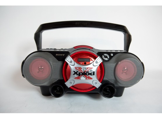 Sony Xplod Boombox With Tape Deck And CD Player