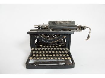 1926 10' LC Smith And Corona Typewriter With Cover