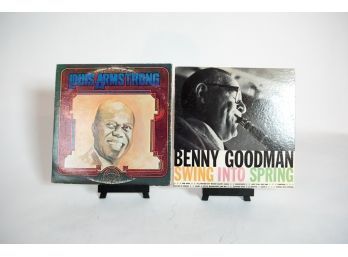 Louis Armstrong Jazz Trip 2 Record Album And Benny Goodman Swing Into Spring