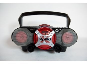 Sony Xplod Boombox With Tape Deck And CD Player
