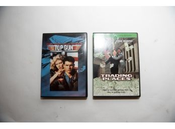 Trading Places And Top Gun DVDs