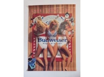 1987 Budweiser Label Conscious Poster