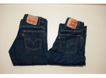 2 Pairs Of Levis 517 Boot Cut Jeans W 30 L 32