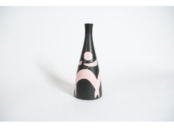 11' Matte And Pink Vase